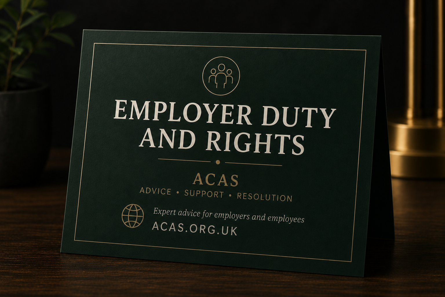 Employer duty and rights — ACAS