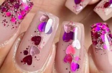 glitter nails 