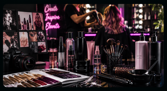 purple salon