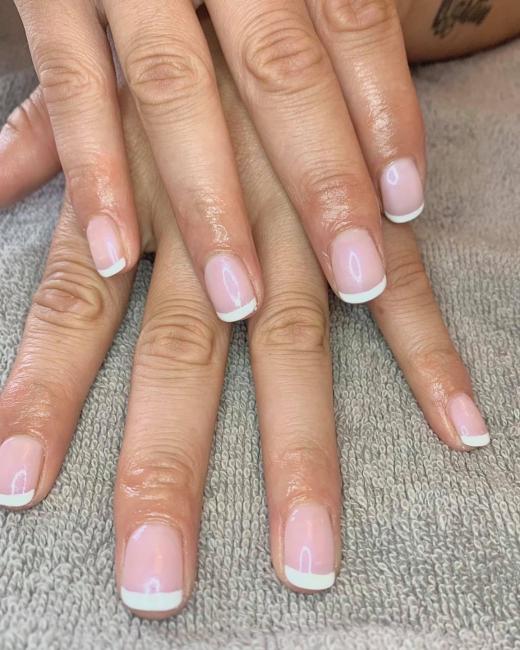 French manicure shellac polish