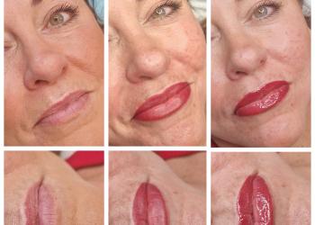 Lip tattoo process